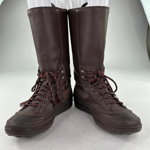 Nike Storm Warrior Rain Boots US 7.5 Brown Fleece Lined Lace-Up Boot - Picture 2 of 14